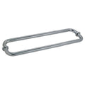 Shower Door 12" Back - to - Back Tubular Towel Bar With Metal Washers - Reflect Window & Door