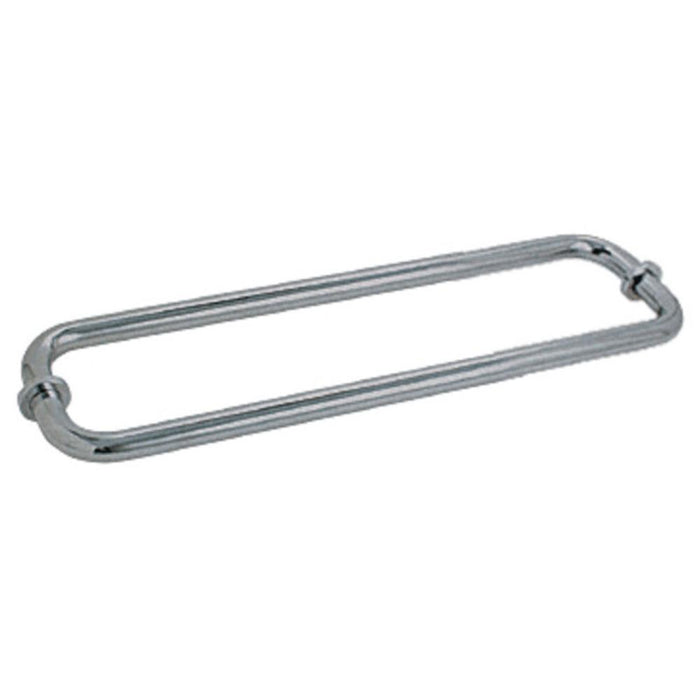 Shower Door 12" Back - to - Back Tubular Towel Bar With Metal Washers - Reflect Window & Door