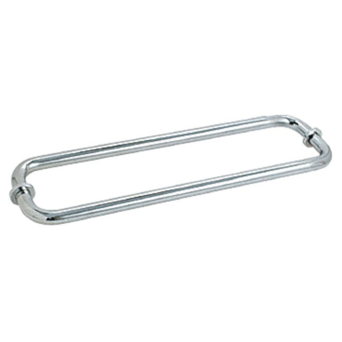 Shower Door 12" Back - to - Back Tubular Towel Bar With Metal Washers - Reflect Window & Door