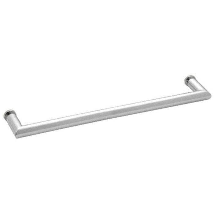 Shower Door 24" Round Tubing Mitered Corner Single - Sided Towel Bar - Reflect Window & Door