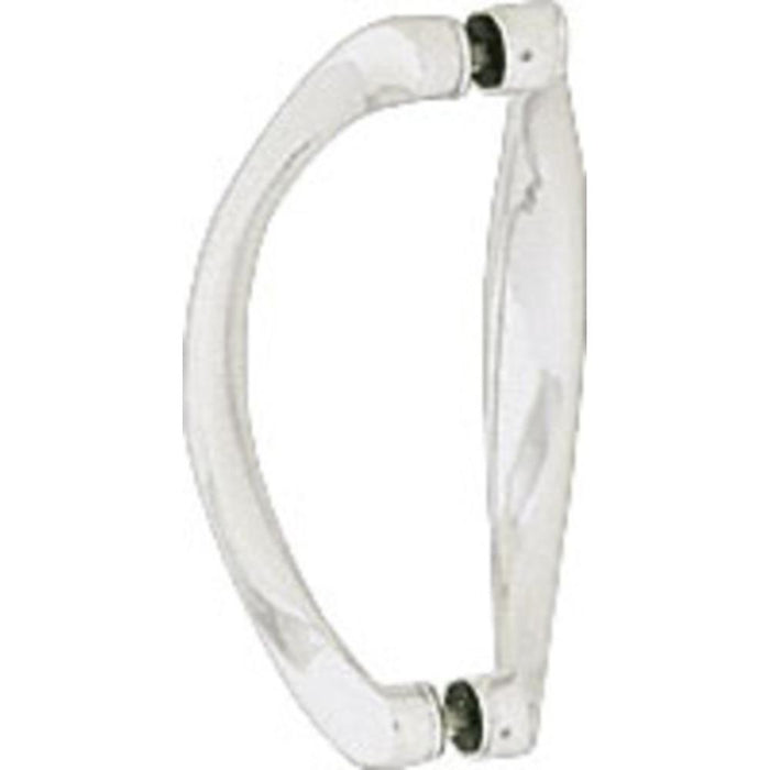 Shower Door 6" Back - To - Back Sculptured Solid Pull Handle - Reflect Window & Door