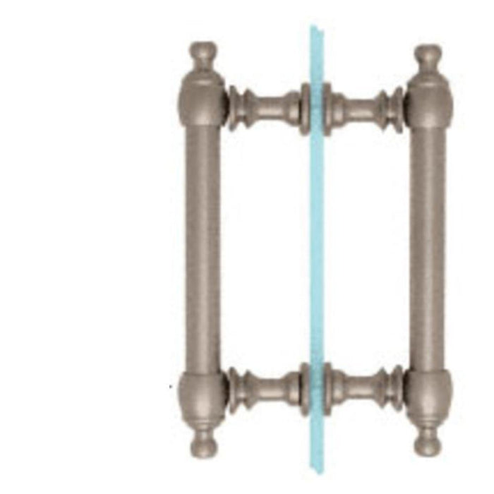 Shower Door 6" Colonial Style Back - to - Back Pull Handles - Reflect Window & Door
