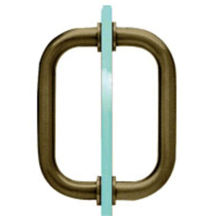 Shower Door 6" Tubular Back - to - Back 3/4" Diameter Pull Handles - Reflect Window & Door