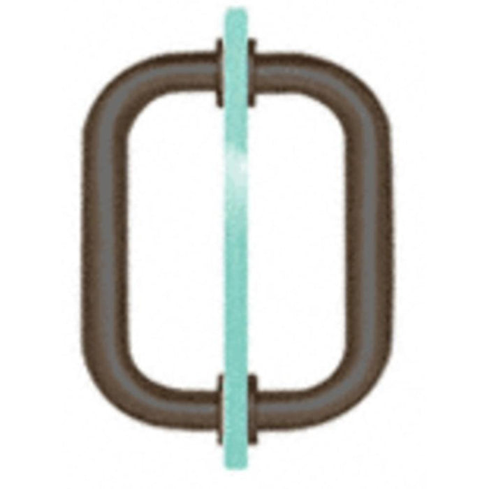 Shower Door 6" Tubular Back - to - Back Pull Handle - Reflect Window & Door