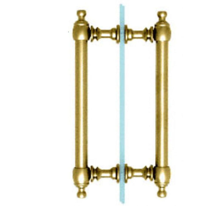 Shower Door 8" Colonial Style Back - to - Back Pull Handles - Reflect Window & Door