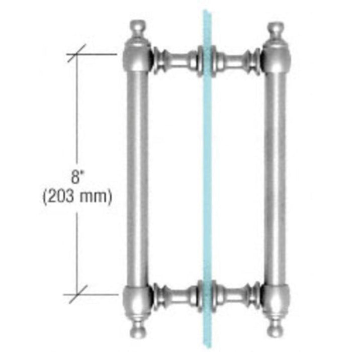 Shower Door 8" Colonial Style Back - to - Back Pull Handles - Reflect Window & Door