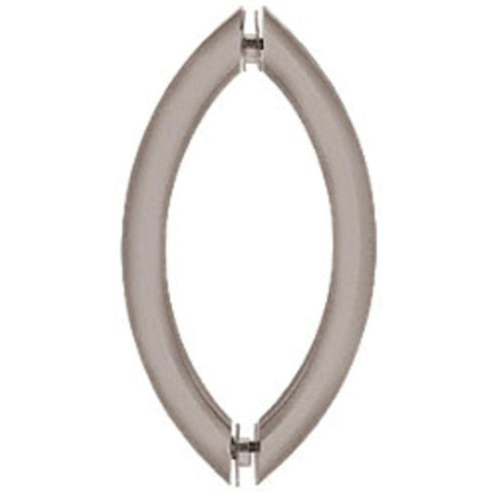 Shower Door 8" Crescent Style Back - to - Back Pull Handles - Reflect Window & Door