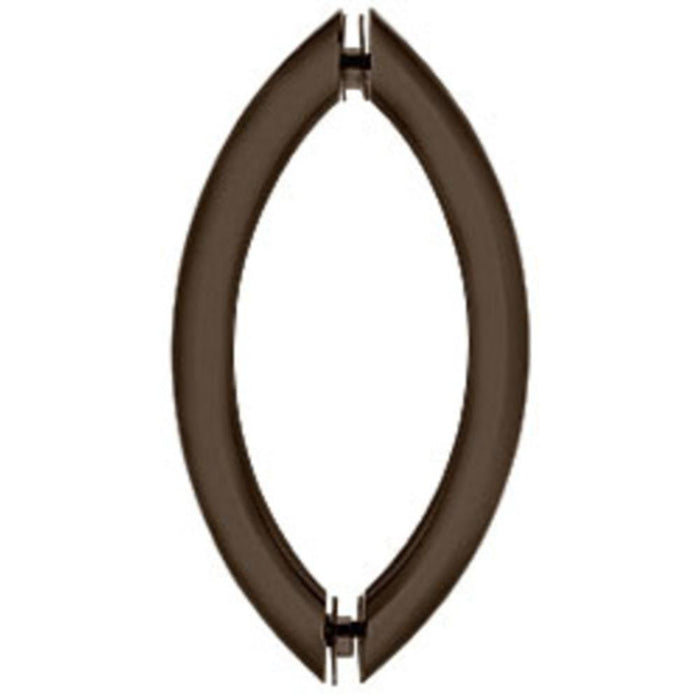 Shower Door 8" Crescent Style Back - to - Back Pull Handles - Reflect Window & Door