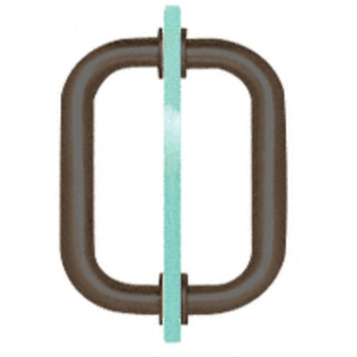 Shower Door 8" Tubular Back - to - Back Pull Handle - Reflect Window & Door