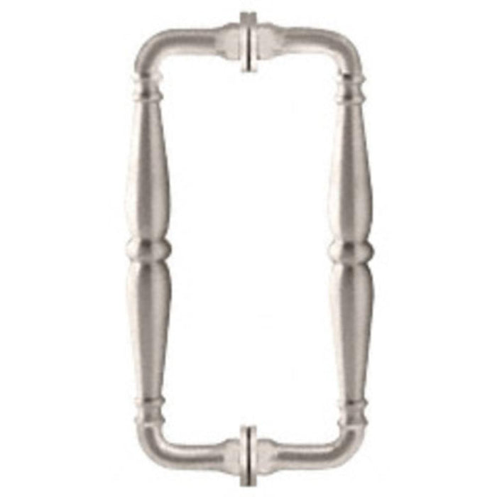 Shower Door 8" Victorian Style Back - to - Back Pull Handles - Reflect Window & Door