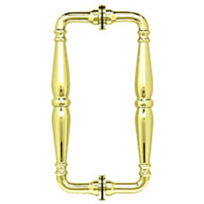 Shower Door 8" Victorian Style Back - to - Back Pull Handles - Reflect Window & Door