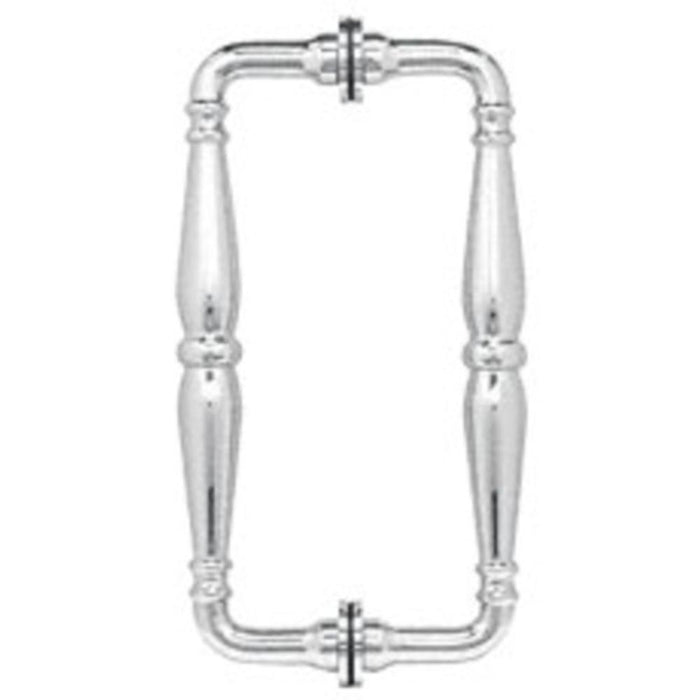 Shower Door 8" Victorian Style Back - to - Back Pull Handles - Reflect Window & Door