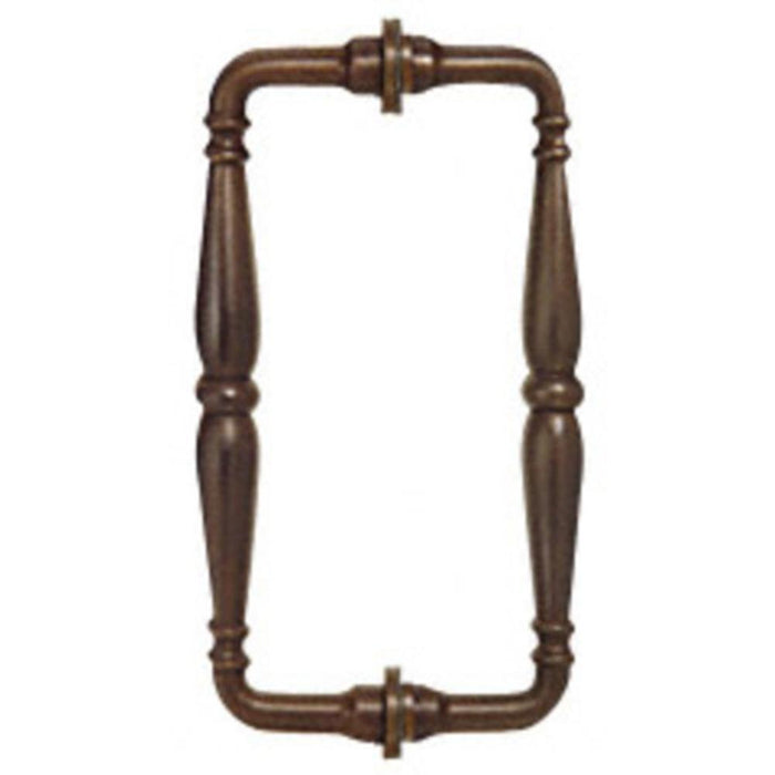 Shower Door 8" Victorian Style Back - to - Back Pull Handles - Reflect Window & Door