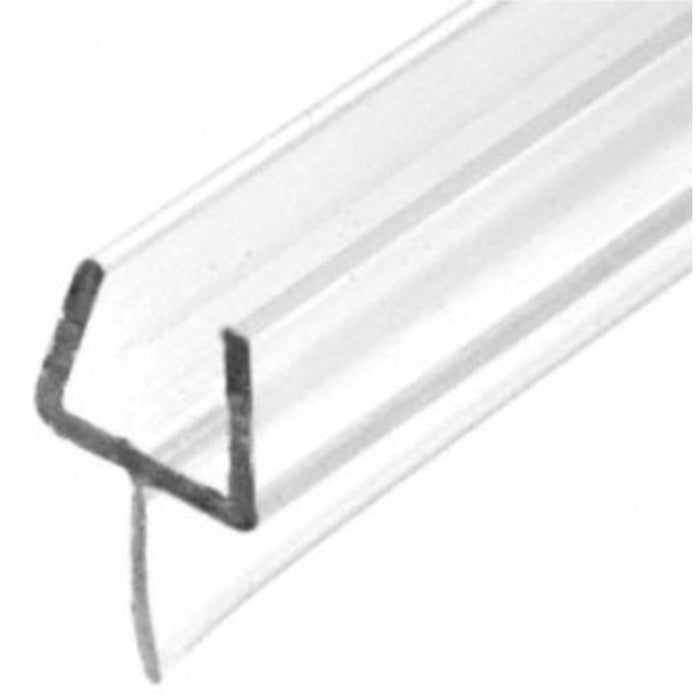 Shower Door 95" One - Piece Bottom Rail with Clear Wipe - Reflect Window & Door