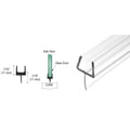 Shower Door 95" One - Piece Bottom Rail with Clear Wipe - Reflect Window & Door