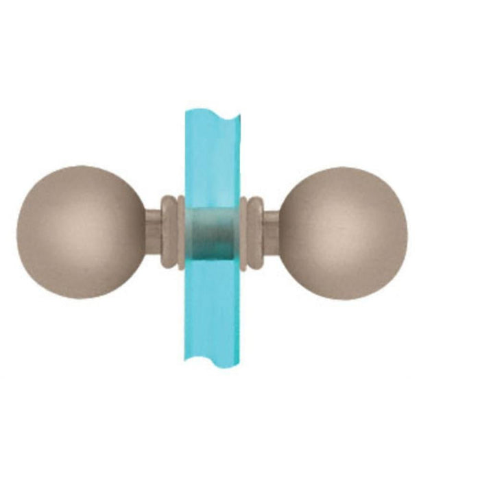 Shower Door Ball Style Back - to - Back Knobs - Reflect Window & Door