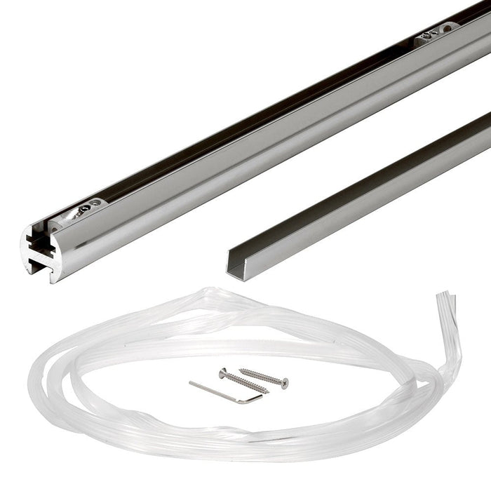 Shower Door Brite Anodized 98" EZ - Adjust Header Kit - Reflect Window & Door