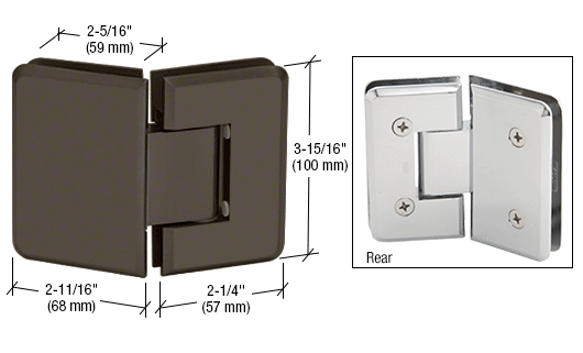 Shower Door Cologne Series 135 Degree Glass-to-Glass Hinge - Reflect Window & Door
