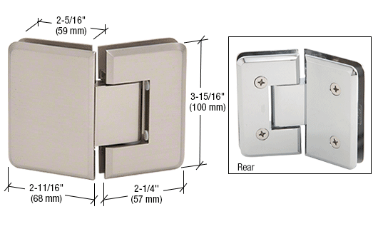 Shower Door Cologne Series 135 Degree Glass-to-Glass Hinge - Reflect Window & Door
