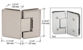 Shower Door Cologne Series 135 Degree Glass-to-Glass Hinge - Reflect Window & Door