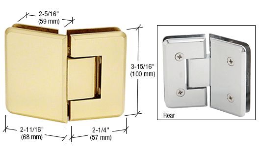 Shower Door Cologne Series 135 Degree Glass-to-Glass Hinge - Reflect Window & Door