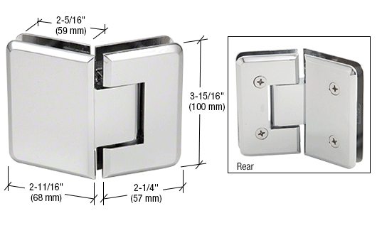 Shower Door Cologne Series 135 Degree Glass-to-Glass Hinge - Reflect Window & Door