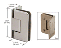 Shower Door Pinnacle Series 5 Degree Wall Mount Offset Back Plate Hinge - Reflect Window & Door