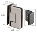Shower Door Pinnacle Series 90 Degree Glass-to-Glass Hinge - Reflect Window & Door
