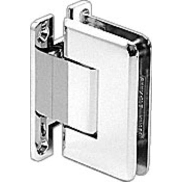Shower Door Pinnacle Series Adjustable Wall Mount Full Back Plate Hinge - Reflect Window & Door