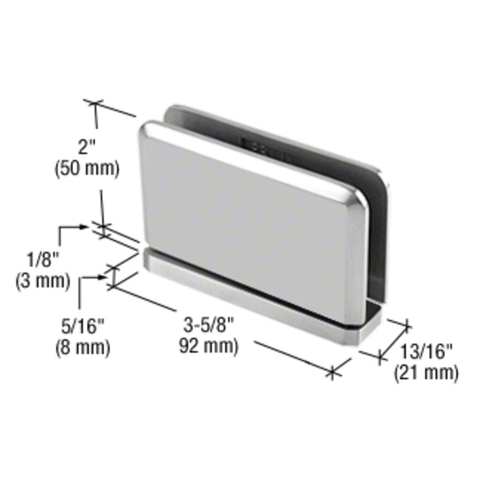 Shower Door Prima Series 5 Degree Pre-Set Pin Top or Bottom Mount Hinge - Reflect Window & Door