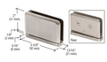 Shower Door Prima Series 5 Degree Pre-Set Pin Top or Bottom Mount Hinge - Reflect Window & Door