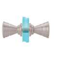 Shower Door Ribbed Bow - Tie Style Back - to - Back Knobs - Reflect Window & Door