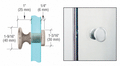 Shower Door Traditional Style Single-Sided Knob - Reflect Window & Door