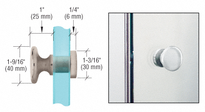 Shower Door Traditional Style Single-Sided Knob - Reflect Window & Door