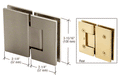 Shower Door Vienna Series Glass-to-Glass Hinge - Reflect Window & Door