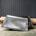 Silver Stainless Steel Hammered Serving Tray - Your Western Decor