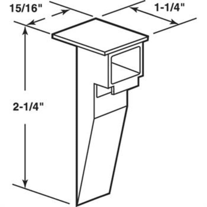 Single Hung Sliding Window 2 - 5/32" Nylon Sash Cam - Reflect Window & Door