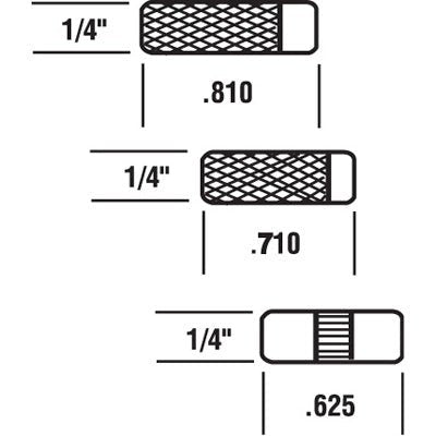 Sliding Glass Door 1/4" Axle Pin Assortment - Reflect Window & Door