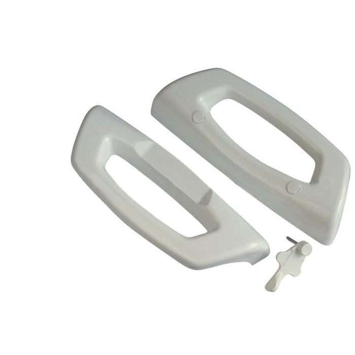 Sliding Glass Door Handle Set – 3 - 15/16" Screw Hole Spacing Replacement Patio Door Handle - Reflect Window & Door
