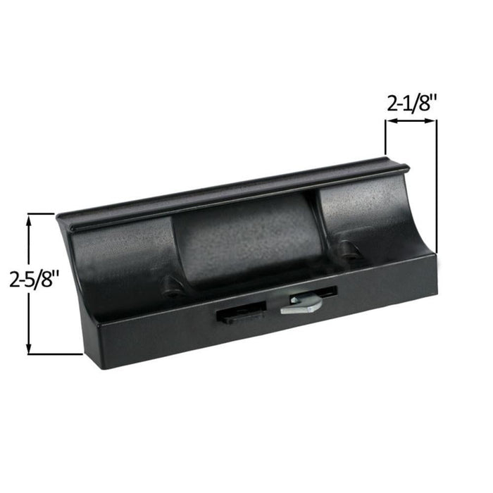 Sliding Glass Door High Profile Hook - Style Surface Mount Handle; 3 - 7/8" Screw Holes - Reflect Window & Door