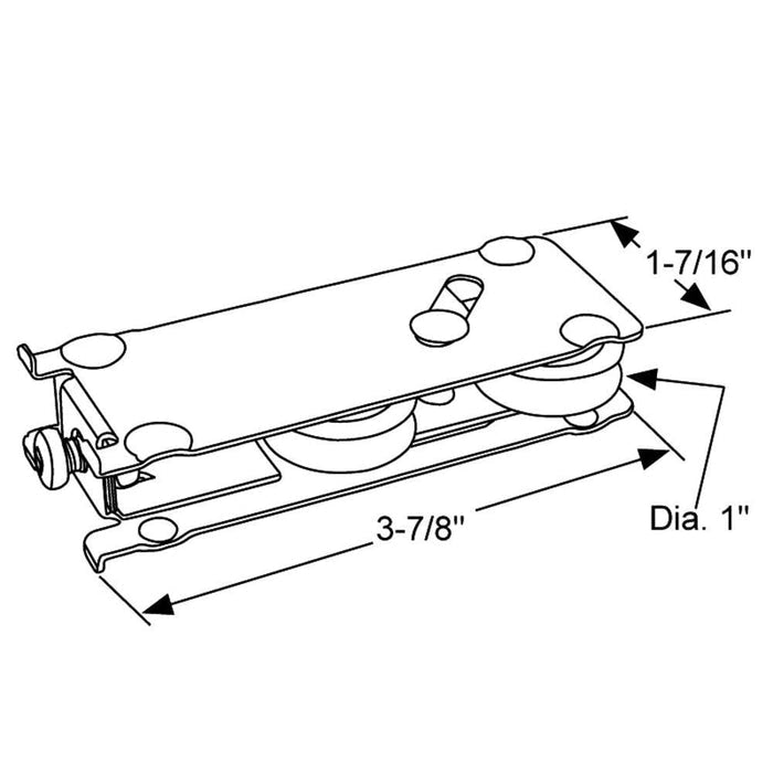 Sliding Glass Door Roller for 2 Plus 2 Door - Reflect Window & Door
