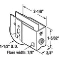 Sliding Glass Patio Door 1 - 1/2" Steel Ball Bearing Roller With 3/4" Wide x 1 - 3/16" High Housing - Reflect Window & Door