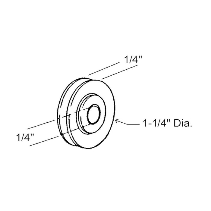 Sliding Glass Patio Door 1 - 1/4" Diameter x 1/4" Wide Stainless Steel Ball - Bearing Replacement Roller - Reflect Window & Door