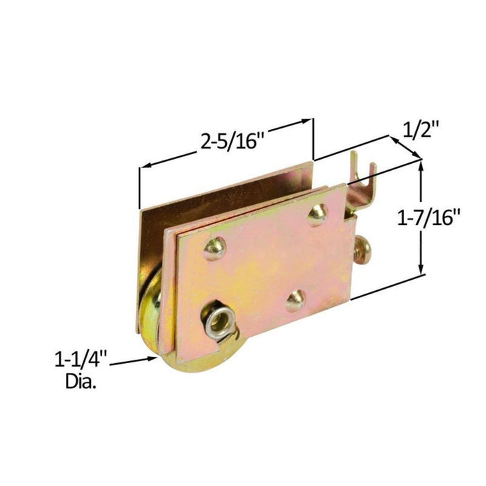 Sliding Glass Patio Door 1 - 1/4" Steel Ball Bearing Roller With 1/2" Wide Housing - Reflect Window & Door