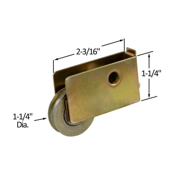 Sliding Glass Patio Door 1 - 1/4" Steel Ball Bearing Roller With 5/8" Wide Housing for Custom Doors - Reflect Window & Door