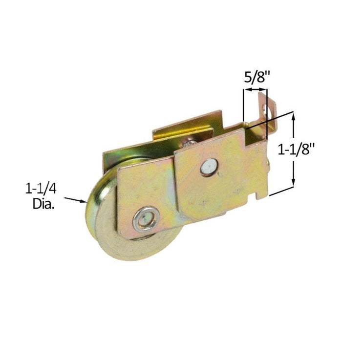 Sliding Glass Patio Door 1 - 1/4" Steel Ball Bearing Roller With 5/8" Wide Housing - Reflect Window & Door