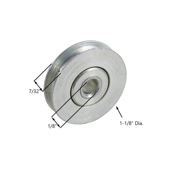 Sliding Glass Patio Door 1 - 1/8" Diameter x 7/32" Wide Steel Ball - Bearing Replacement Roller - Reflect Window & Door
