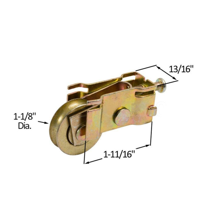 Sliding Glass Patio Door 1 - 1/8" Steel Ball Bearing Roller With 13/16" Wide Housing - Reflect Window & Door