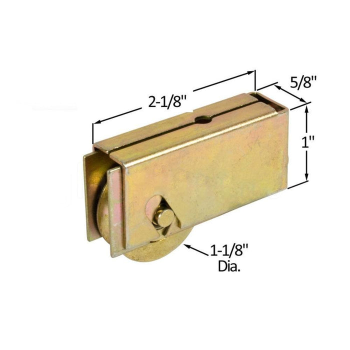 Sliding Glass Patio Door 1 - 1/8" Steel Ball Bearing Roller With 5/8" Wide Housing - Reflect Window & Door