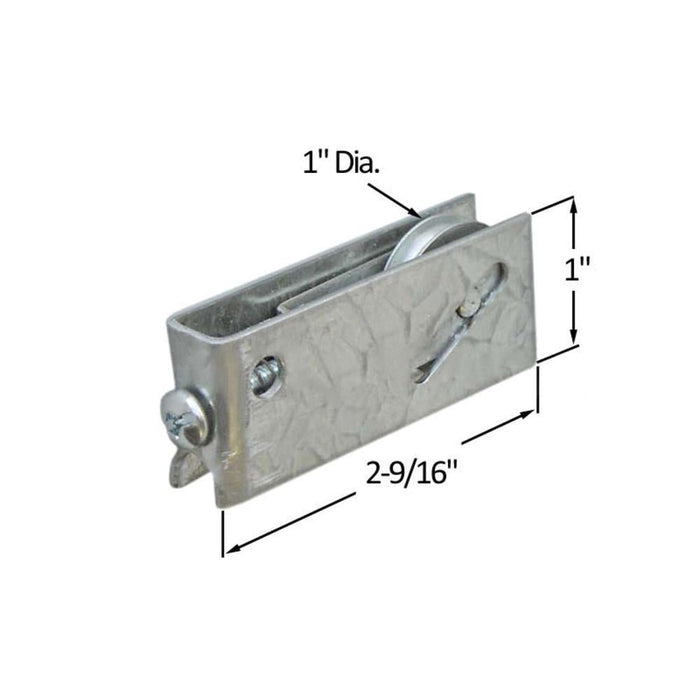 Sliding Glass Patio Door 1" Steel Ball Bearing Roller With 1/2" Wide Housing - Reflect Window & Door